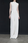 SWAYING/KNIT Silk Cashmere Back Hollow Vest SW24SS1T12 White PS75